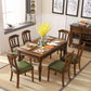 Minimalist Brown Rectangle Table Solid Wood Kitchen Dining Table with 4 Legs 63"L x 35.4"W x 29.5"H Without Chairs Clearhalo ' dining_table' 'Dining Tables & Seating' 'Dining Tables' 'furn' 'furn_dining_table' 'Furniture' 'furniture_dining_table' 'Kitchen & Dining Furniture' 'kitchen&dining_furn' 'kitchen' 'kitchen_dining_table' 4422214