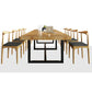 Metal Industrial Rectangle Dining Table Pine Solid Wood Top Table with Trestle Base Clearhalo ' dining_table' 'Dining Tables & Seating' 'Dining Tables' 'furn' 'furn_dining_table' 'Furniture' 'furniture_dining_table' 'Kitchen & Dining Furniture' 'kitchen&dining_furn' 'kitchen' 'kitchen_dining_table' 4422249