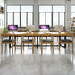 Metal Industrial Rectangle Dining Table Pine Solid Wood Top Table with Trestle Base Clearhalo ' dining_table' 'Dining Tables & Seating' 'Dining Tables' 'furn' 'furn_dining_table' 'Furniture' 'furniture_dining_table' 'Kitchen & Dining Furniture' 'kitchen&dining_furn' 'kitchen' 'kitchen_dining_table' 4422251