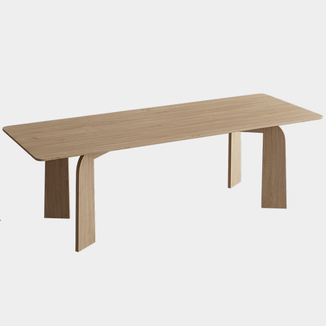 Solid Wood Contemporary Dining Table Rectangular Dining Table with 4 Legs Without Chairs Clearhalo ' dining_table' 'Dining Tables & Seating' 'Dining Tables' 'furn' 'furn_dining_table' 'Furniture' 'furniture_dining_table' 'Kitchen & Dining Furniture' 'kitchen&dining_furn' 'kitchen' 'kitchen_dining_table' 4422312
