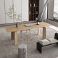 Solid Wood Contemporary Dining Table Rectangular Dining Table with 4 Legs Clearhalo ' dining_table' 'Dining Tables & Seating' 'Dining Tables' 'furn' 'furn_dining_table' 'Furniture' 'furniture_dining_table' 'Kitchen & Dining Furniture' 'kitchen&dining_furn' 'kitchen' 'kitchen_dining_table' 4422320