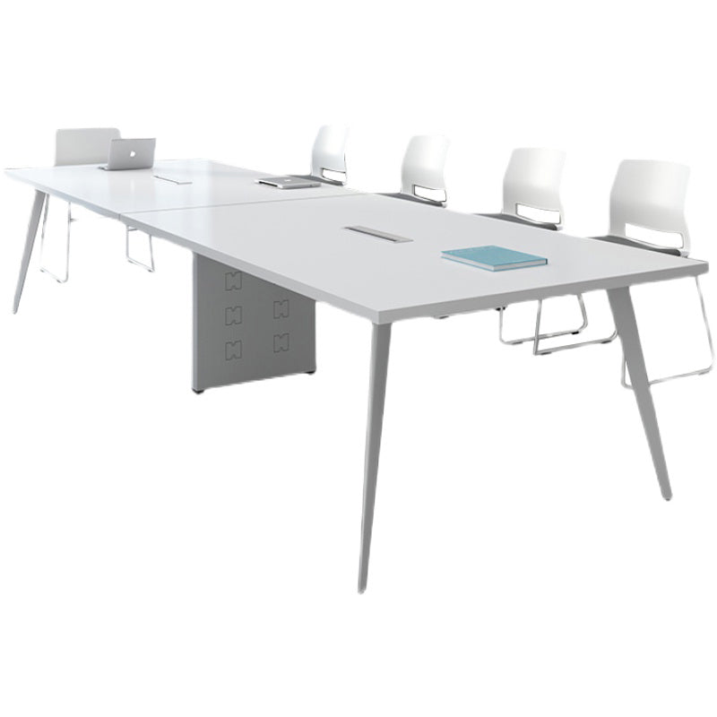Contemporary Rectangle Dining Table Solid Wood Top Indoor Table with 4 Legs Clearhalo ' dining_table' 'Dining Tables & Seating' 'Dining Tables' 'furn' 'furn_dining_table' 'Furniture' 'furniture_dining_table' 'Kitchen & Dining Furniture' 'kitchen&dining_furn' 'kitchen' 'kitchen_dining_table' 4422358