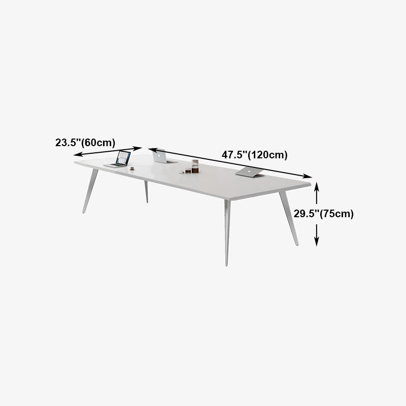 Contemporary Rectangle Dining Table Solid Wood Top Indoor Table with 4 Legs Clearhalo ' dining_table' 'Dining Tables & Seating' 'Dining Tables' 'furn' 'furn_dining_table' 'Furniture' 'furniture_dining_table' 'Kitchen & Dining Furniture' 'kitchen&dining_furn' 'kitchen' 'kitchen_dining_table' 4422363