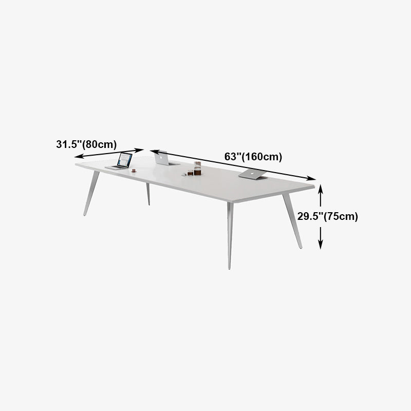 Contemporary Rectangle Dining Table Solid Wood Top Indoor Table with 4 Legs Clearhalo ' dining_table' 'Dining Tables & Seating' 'Dining Tables' 'furn' 'furn_dining_table' 'Furniture' 'furniture_dining_table' 'Kitchen & Dining Furniture' 'kitchen&dining_furn' 'kitchen' 'kitchen_dining_table' 4422364