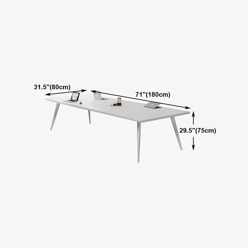 Contemporary Rectangle Dining Table Solid Wood Top Indoor Table with 4 Legs Clearhalo ' dining_table' 'Dining Tables & Seating' 'Dining Tables' 'furn' 'furn_dining_table' 'Furniture' 'furniture_dining_table' 'Kitchen & Dining Furniture' 'kitchen&dining_furn' 'kitchen' 'kitchen_dining_table' 4422365