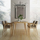 Rectangle Contemporary Dining Table Pine Wood Top Table with 4 Legs 70.9"L x 31.5"W x 29.5"H Without Chairs Clearhalo ' dining_table' 'Dining Tables & Seating' 'Dining Tables' 'furn' 'furn_dining_table' 'Furniture' 'furniture_dining_table' 'Kitchen & Dining Furniture' 'kitchen&dining_furn' 'kitchen' 'kitchen_dining_table' 4422375