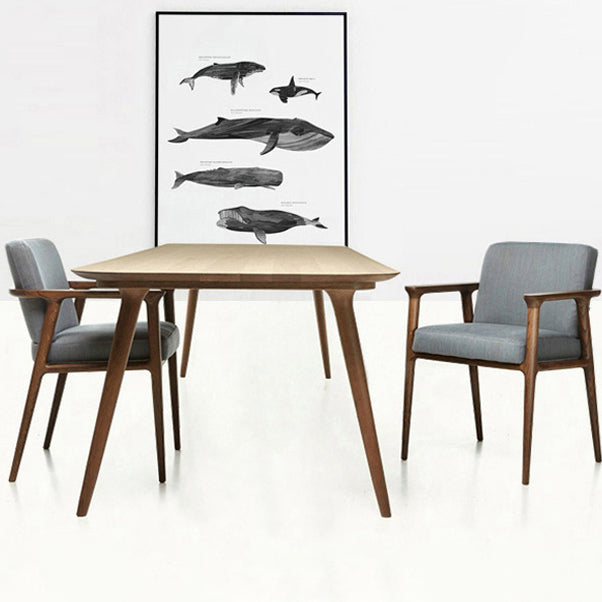 Rectangle Contemporary Dining Table Pine Wood Top Table with 4 Legs 63"L x 31.5"W x 29.5"H Without Chairs Clearhalo ' dining_table' 'Dining Tables & Seating' 'Dining Tables' 'furn' 'furn_dining_table' 'Furniture' 'furniture_dining_table' 'Kitchen & Dining Furniture' 'kitchen&dining_furn' 'kitchen' 'kitchen_dining_table' 4422376