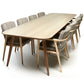 Rectangle Contemporary Dining Table Pine Wood Top Table with 4 Legs 86.6"L x 35.4"W x 29.5"H Without Chairs Clearhalo ' dining_table' 'Dining Tables & Seating' 'Dining Tables' 'furn' 'furn_dining_table' 'Furniture' 'furniture_dining_table' 'Kitchen & Dining Furniture' 'kitchen&dining_furn' 'kitchen' 'kitchen_dining_table' 4422378