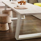 Contemporary Rectangle Dining Table Solid Wood Top Table with Sled Base Clearhalo ' dining_table' 'Dining Tables & Seating' 'Dining Tables' 'furn' 'furn_dining_table' 'Furniture' 'furniture_dining_table' 'Kitchen & Dining Furniture' 'kitchen&dining_furn' 'kitchen' 'kitchen_dining_table' 4422396