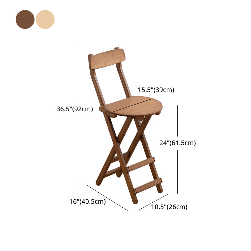 Nordic Style Armless Wood Barstools Folding Bar Stools, 1 Piece Clearhalo 'Bar Furniture' 'Bar Stools' 'bar_stools' 'furn' 'furn_bar_stools' 'furniture_bar_stools' 'Kitchen & Dining Furniture' 'kitchen&dining_furn' 'kitchen' 'kitchen_furn' Furniture' 4422503