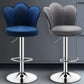 Adjustable Height Upholstered Counter Stools Scandinavian Bar Stools with Chrome Base Clearhalo 'Bar Furniture' 'Bar Stools' 'bar_stools' 'furniture_bar_stools' 'Kitchen & Dining Furniture' 'kitchen&dining_furn' 'kitchen' 'kitchen_furn' Furniture' 4422505