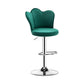 Adjustable Height Upholstered Counter Stools Scandinavian Bar Stools with Chrome Base Blackish Green 1 Piece Clearhalo 'Bar Furniture' 'Bar Stools' 'bar_stools' 'furniture_bar_stools' 'Kitchen & Dining Furniture' 'kitchen&dining_furn' 'kitchen' 'kitchen_furn' Furniture' 4422511