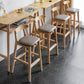 Scandinavian Wood Upholstered Counter Stools Natural Back Bar Stools with Footrest Clearhalo 'Bar Furniture' 'Bar Stools' 'bar_stools' 'furn' 'furn_bar_stools' 'furniture_bar_stools' 'Kitchen & Dining Furniture' 'kitchen&dining_furn' 'kitchen' 'kitchen_furn' Furniture' 4422555