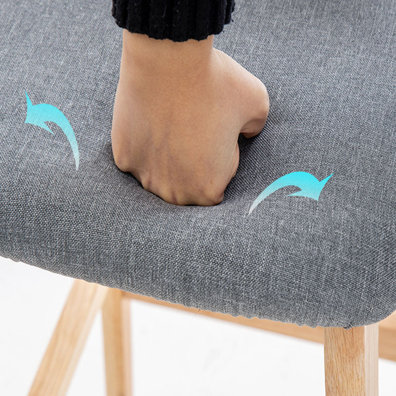 Scandinavian Wood Upholstered Counter Stools Natural Back Bar Stools with Footrest Clearhalo 'Bar Furniture' 'Bar Stools' 'bar_stools' 'furn' 'furn_bar_stools' 'furniture_bar_stools' 'Kitchen & Dining Furniture' 'kitchen&dining_furn' 'kitchen' 'kitchen_furn' Furniture' 4422563