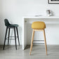 Scandinavian Wood Counter Stools Plastic Low Back Bar Stools with Footrest Clearhalo 'Bar Furniture' 'Bar Stools' 'bar_stools' 'furn' 'furn_bar_stools' 'furniture_bar_stools' 'Kitchen & Dining Furniture' 'kitchen&dining_furn' 'kitchen' 'kitchen_furn' Furniture' 4422678