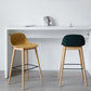 Scandinavian Wood Counter Stools Plastic Low Back Bar Stools with Footrest Clearhalo 'Bar Furniture' 'Bar Stools' 'bar_stools' 'furn' 'furn_bar_stools' 'furniture_bar_stools' 'Kitchen & Dining Furniture' 'kitchen&dining_furn' 'kitchen' 'kitchen_furn' Furniture' 4422682