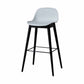 Scandinavian Wood Counter Stools Plastic Low Back Bar Stools with Footrest White Black 1 Piece Clearhalo 'Bar Furniture' 'Bar Stools' 'bar_stools' 'furn' 'furn_bar_stools' 'furniture_bar_stools' 'Kitchen & Dining Furniture' 'kitchen&dining_furn' 'kitchen' 'kitchen_furn' Furniture' 4422684
