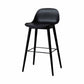 Scandinavian Wood Counter Stools Plastic Low Back Bar Stools with Footrest Black Black 1 Piece Clearhalo 'Bar Furniture' 'Bar Stools' 'bar_stools' 'furn' 'furn_bar_stools' 'furniture_bar_stools' 'Kitchen & Dining Furniture' 'kitchen&dining_furn' 'kitchen' 'kitchen_furn' Furniture' 4422686