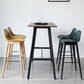 Scandinavian Wood Counter Stools Plastic Low Back Bar Stools with Footrest Clearhalo 'Bar Furniture' 'Bar Stools' 'bar_stools' 'furn' 'furn_bar_stools' 'furniture_bar_stools' 'Kitchen & Dining Furniture' 'kitchen&dining_furn' 'kitchen' 'kitchen_furn' Furniture' 4422695