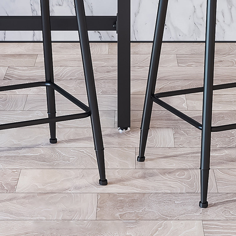 Black Upholstered Counter Stools Low Back Scandinavian Bar Stools (Set of 3) Clearhalo 'Bar Furniture' 'Bar Stools' 'bar_stools' 'furn' 'furn_bar_stools' 'furniture_bar_stools' 'Kitchen & Dining Furniture' 'kitchen&dining_furn' 'kitchen' 'kitchen_furn' Furniture' 4422856