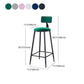 Black Upholstered Counter Stools Low Back Scandinavian Bar Stools (Set of 3) Clearhalo 'Bar Furniture' 'Bar Stools' 'bar_stools' 'furn' 'furn_bar_stools' 'furniture_bar_stools' 'Kitchen & Dining Furniture' 'kitchen&dining_furn' 'kitchen' 'kitchen_furn' Furniture' 4422868