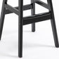 Scandinavian Wood Upholstered Counter Stools Low Back Bar Stools with Round Seat Clearhalo 'Bar Furniture' 'Bar Stools' 'bar_stools' 'furniture_bar_stools' 'Kitchen & Dining Furniture' 'kitchen&dining_furn' 'kitchen' 'kitchen_furn' Furniture' 4422888