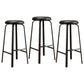 Stackable Black Counter Stools Backless Scandinavian Metal Bar Stools (Set of 3) Gloss Black 3 Piece Set Clearhalo 'Bar Furniture' 'Bar Stools' 'bar_stools' 'furn' 'furn_bar_stools' 'furniture_bar_stools' 'Kitchen & Dining Furniture' 'kitchen&dining_furn' 'kitchen' 'kitchen_furn' Furniture' 4422930