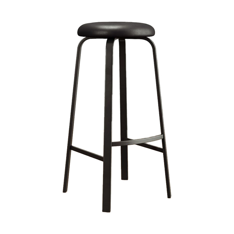 Stackable Black Counter Stools Backless Scandinavian Metal Bar Stools (Set of 3) Clearhalo 'Bar Furniture' 'Bar Stools' 'bar_stools' 'furn' 'furn_bar_stools' 'furniture_bar_stools' 'Kitchen & Dining Furniture' 'kitchen&dining_furn' 'kitchen' 'kitchen_furn' Furniture' 4422936