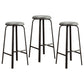 Stackable Black Counter Stools Backless Scandinavian Metal Bar Stools (Set of 3) Grey 3 Piece Set Clearhalo 'Bar Furniture' 'Bar Stools' 'bar_stools' 'furn' 'furn_bar_stools' 'furniture_bar_stools' 'Kitchen & Dining Furniture' 'kitchen&dining_furn' 'kitchen' 'kitchen_furn' Furniture' 4422938