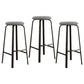 Stackable Black Counter Stools Backless Scandinavian Metal Bar Stools (Set of 3) Black White 3 Piece Set Clearhalo 'Bar Furniture' 'Bar Stools' 'bar_stools' 'furn' 'furn_bar_stools' 'furniture_bar_stools' 'Kitchen & Dining Furniture' 'kitchen&dining_furn' 'kitchen' 'kitchen_furn' Furniture' 4422940