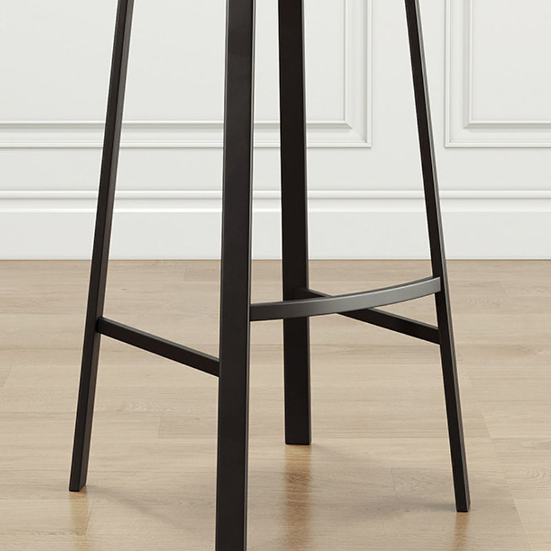 Stackable Black Counter Stools Backless Scandinavian Metal Bar Stools (Set of 3) Clearhalo 'Bar Furniture' 'Bar Stools' 'bar_stools' 'furn' 'furn_bar_stools' 'furniture_bar_stools' 'Kitchen & Dining Furniture' 'kitchen&dining_furn' 'kitchen' 'kitchen_furn' Furniture' 4422941