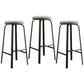 Stackable Black Counter Stools Backless Scandinavian Metal Bar Stools (Set of 3) Light Gray 3 Piece Set Clearhalo 'Bar Furniture' 'Bar Stools' 'bar_stools' 'furn' 'furn_bar_stools' 'furniture_bar_stools' 'Kitchen & Dining Furniture' 'kitchen&dining_furn' 'kitchen' 'kitchen_furn' Furniture' 4422942