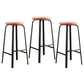 Stackable Black Counter Stools Backless Scandinavian Metal Bar Stools (Set of 3) Pink 3 Piece Set Clearhalo 'Bar Furniture' 'Bar Stools' 'bar_stools' 'furn' 'furn_bar_stools' 'furniture_bar_stools' 'Kitchen & Dining Furniture' 'kitchen&dining_furn' 'kitchen' 'kitchen_furn' Furniture' 4422944