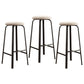Stackable Black Counter Stools Backless Scandinavian Metal Bar Stools (Set of 3) Beige 3 Piece Set Clearhalo 'Bar Furniture' 'Bar Stools' 'bar_stools' 'furn' 'furn_bar_stools' 'furniture_bar_stools' 'Kitchen & Dining Furniture' 'kitchen&dining_furn' 'kitchen' 'kitchen_furn' Furniture' 4422945