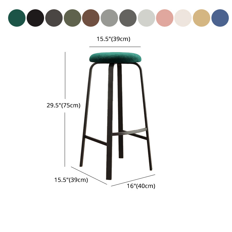 Stackable Black Counter Stools Backless Scandinavian Metal Bar Stools (Set of 3) Clearhalo 'Bar Furniture' 'Bar Stools' 'bar_stools' 'furn' 'furn_bar_stools' 'furniture_bar_stools' 'Kitchen & Dining Furniture' 'kitchen&dining_furn' 'kitchen' 'kitchen_furn' Furniture' 4422948