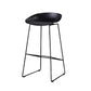 Scandinavian Black Metal Plastic Counter Stools Backless Bar Stools (Set of 4) Clearhalo 'Bar Furniture' 'Bar Stools' 'bar_stools' 'furn' 'furn_bar_stools' 'furniture_bar_stools' 'Kitchen & Dining Furniture' 'kitchen&dining_furn' 'kitchen' 'kitchen_furn' Furniture' 4422955