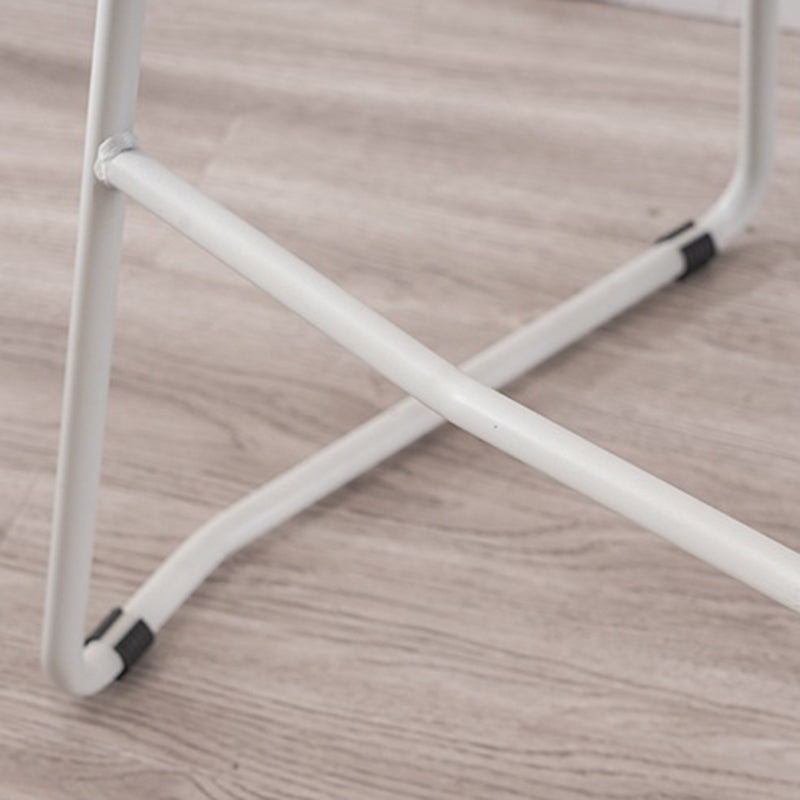 Scandinavian Black Metal Plastic Counter Stools Backless Bar Stools (Set of 4) Clearhalo 'Bar Furniture' 'Bar Stools' 'bar_stools' 'furn' 'furn_bar_stools' 'furniture_bar_stools' 'Kitchen & Dining Furniture' 'kitchen&dining_furn' 'kitchen' 'kitchen_furn' Furniture' 4422957