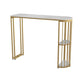 Modern Storage Stone Counter Height Table Double Pedestal Pub Height Dining Table Clearhalo 'Bar Furniture' 'Bar Tables' 'bar_tables' 'furn' 'furn_bar_tables' 'Furniture' 'furniture_bar_tables' 'Kitchen & Dining Furniture' 4423005