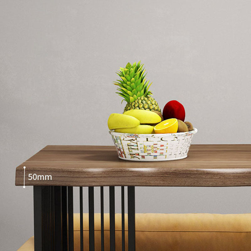 Double Pedestal Modern Hall/Pub Table Specialty Wood Indoor Bistro Bar Table Clearhalo 'Bar Furniture' 'Bar Tables' 'bar_tables' 'furn' 'furn_bar_tables' 'Furniture' 'furniture_bar_tables' 'Kitchen & Dining Furniture' 4423026