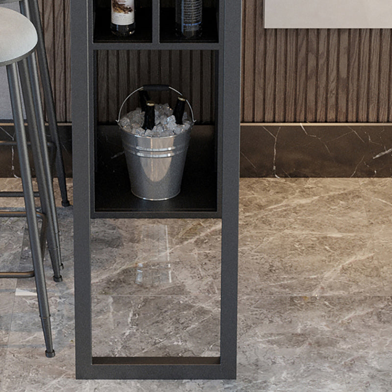 Rectangle Stone Top Counter Table Industrial 42-inch Height Table for Indoor Clearhalo 'Bar Furniture' 'Bar Tables' 'bar_tables' 'furn' 'furn_bar_tables' 'Furniture' 'furniture_bar_tables' 'Kitchen & Dining Furniture' 4423067