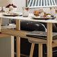 Dining Room Stone Top Counter Table Metal 4 Legs Glam Style Bar Table, Only Table Clearhalo 'Bar Furniture' 'Bar Tables' 'bar_tables' 'furn' 'furn_bar_tables' 'Furniture' 'furniture_bar_tables' 'Kitchen & Dining Furniture' 4423087