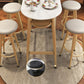 Dining Room Stone Top Counter Table Metal 4 Legs Glam Style Bar Table, Only Table Clearhalo 'Bar Furniture' 'Bar Tables' 'bar_tables' 'furn' 'furn_bar_tables' 'Furniture' 'furniture_bar_tables' 'Kitchen & Dining Furniture' 4423089
