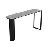Industrial Style 42-inch Height Bar Table Stone Top Pub Table for Dining Room Kitchen Clearhalo 'Bar Furniture' 'Bar Tables' 'bar_tables' 'furn' 'furn_bar_tables' 'Furniture' 'furniture_bar_tables' 'Kitchen & Dining Furniture' 4423141