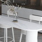 Industrial Style 42-inch Height Bar Table Stone Top Pub Table for Dining Room Kitchen Clearhalo 'Bar Furniture' 'Bar Tables' 'bar_tables' 'furn' 'furn_bar_tables' 'Furniture' 'furniture_bar_tables' 'Kitchen & Dining Furniture' 4423143