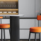 Industrial Style 42-inch Height Bar Table Stone Top Pub Table for Dining Room Kitchen Clearhalo 'Bar Furniture' 'Bar Tables' 'bar_tables' 'furn' 'furn_bar_tables' 'Furniture' 'furniture_bar_tables' 'Kitchen & Dining Furniture' 4423145