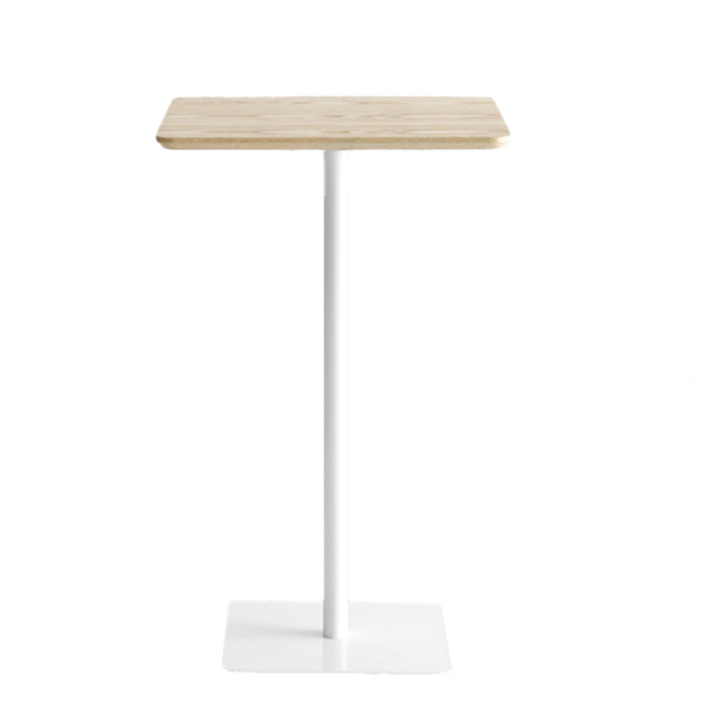 42-inch Height Bar Table Industrial Style Pub Table with Wood Top for Dining Room Natural Square Clearhalo 'Bar Furniture' 'Bar Tables' 'bar_tables' 'furn' 'furn_bar_tables' 'Furniture' 'furniture_bar_tables' 'Kitchen & Dining Furniture' 4423173