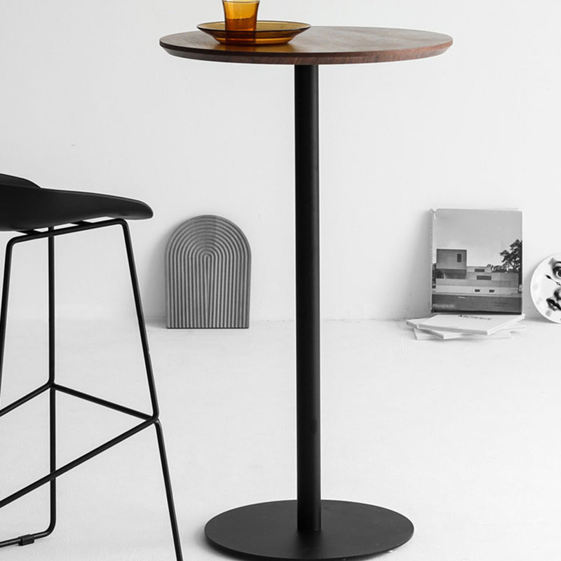 42-inch Height Bar Table Industrial Style Pub Table with Wood Top for Dining Room Clearhalo 'Bar Furniture' 'Bar Tables' 'bar_tables' 'furn' 'furn_bar_tables' 'Furniture' 'furniture_bar_tables' 'Kitchen & Dining Furniture' 4423183
