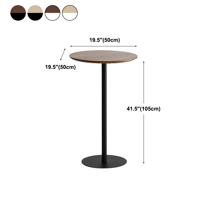 42-inch Height Bar Table Industrial Style Pub Table with Wood Top for Dining Room Clearhalo 'Bar Furniture' 'Bar Tables' 'bar_tables' 'furn' 'furn_bar_tables' 'Furniture' 'furniture_bar_tables' 'Kitchen & Dining Furniture' 4423186