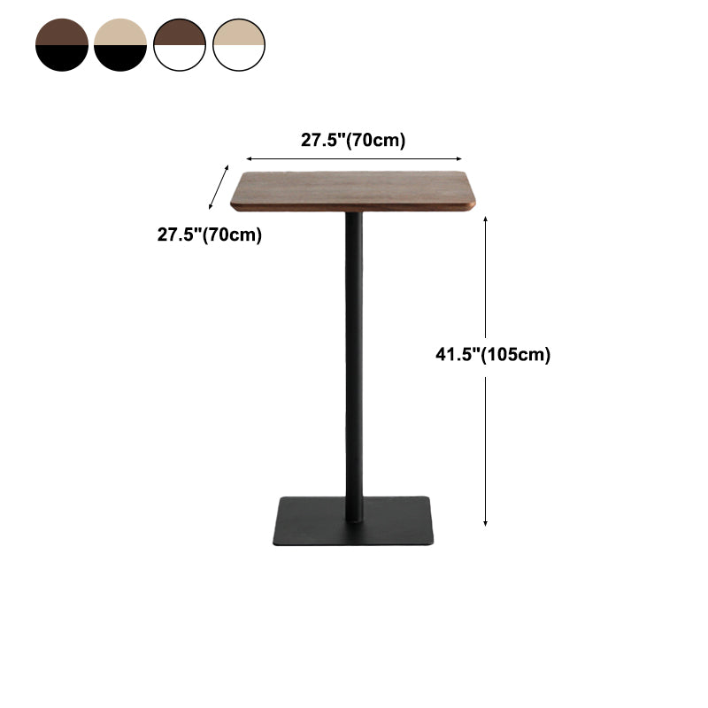 42-inch Height Bar Table Industrial Style Pub Table with Wood Top for Dining Room Clearhalo 'Bar Furniture' 'Bar Tables' 'bar_tables' 'furn' 'furn_bar_tables' 'Furniture' 'furniture_bar_tables' 'Kitchen & Dining Furniture' 4423189