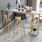 Artificial Marble Top Bar Table 42-inch Height Industrial Bistro Table for Restaurant Clearhalo 'Bar Furniture' 'Bar Tables' 'bar_tables' 'furn' 'furn_bar_tables' 'Furniture' 'furniture_bar_tables' 'Kitchen & Dining Furniture' 4423203